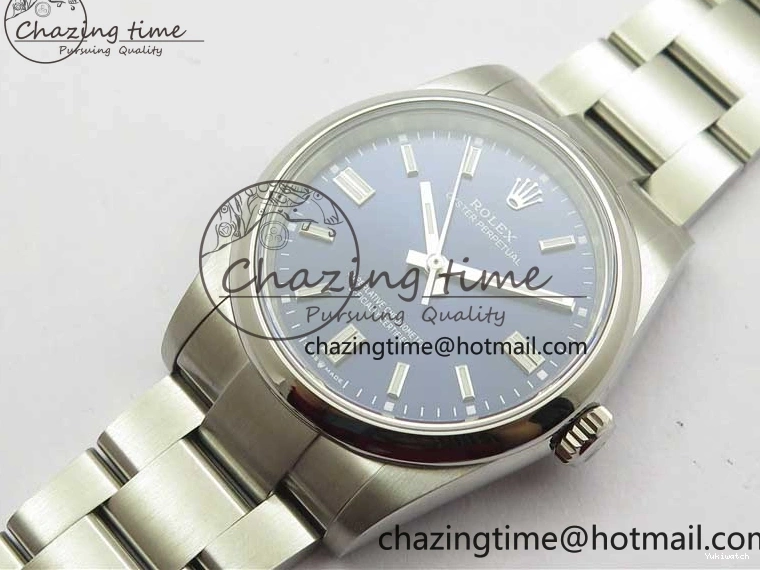 Blue 36mm Perpetual Dial Edition BP Best Bracelet 126000 Dark Oyster on SS 0412